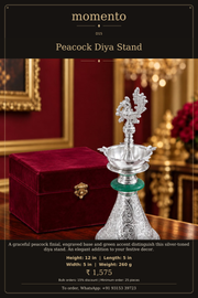 Peacock Diya Stand